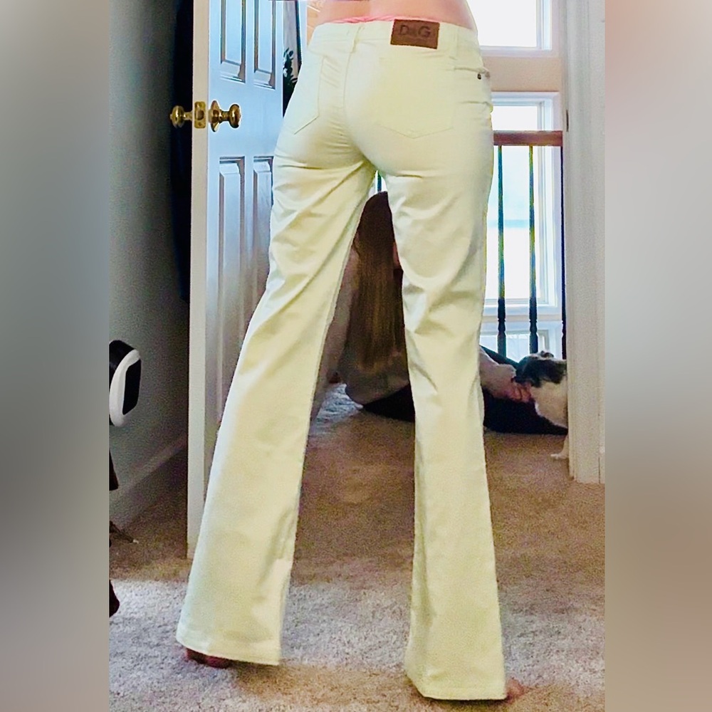 Dolce & Gabbana Mint Green low rise y2k flare pant Women’s